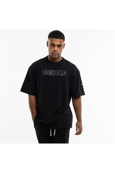 AMOR FACE LARGE SIZE CUSTOM DESIGN VANQUISH PRINTED 100% COTTON SWEAT-PROOF OVERSIZED MEN'S T-SHIRT