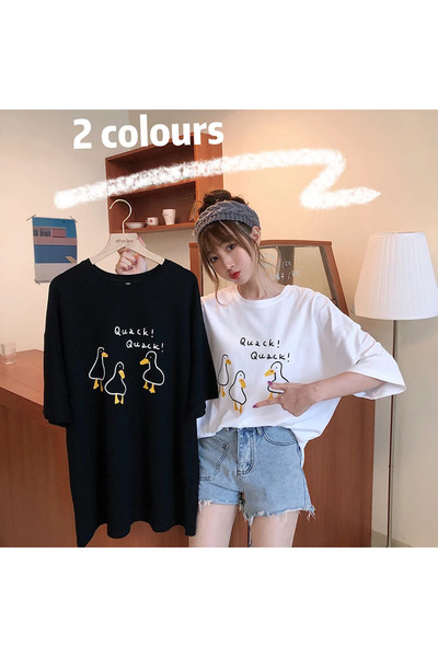 Jose Clothing Tricou unisex oversize cu mânecă scurtă imprimat din bumbac org...