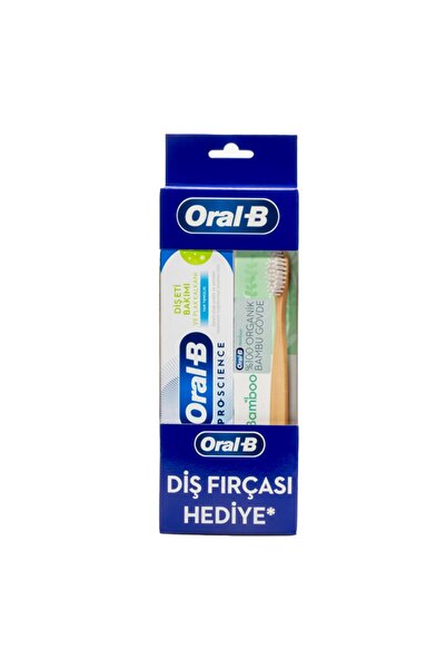 Oral-B Diş Eti Bakımı Ve Plak Kalkanı Diş Macunu 50 ml+ Bamboo Diş Fırçası