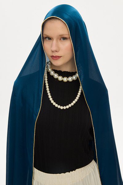 Mira İpek Seria Janjan Shawl (piatră)