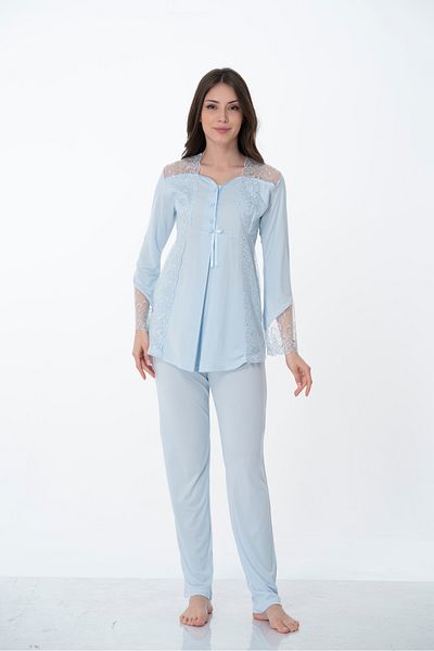 by İGP Set de pijamale din dantela de maternitate din bumbac