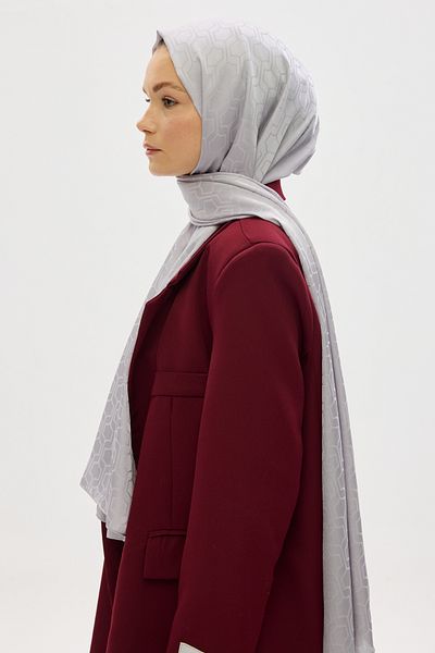 Mira İpek Σειρά σάλι Jacquard (μοτίβο ροζέτας)