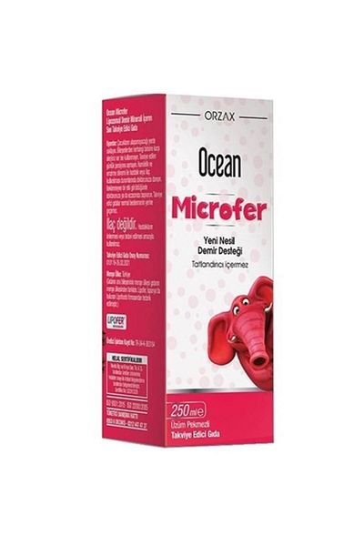 Ocean Orzax Ocean Microfer Liposomal - Iron Liquid Supplement 250 Ml