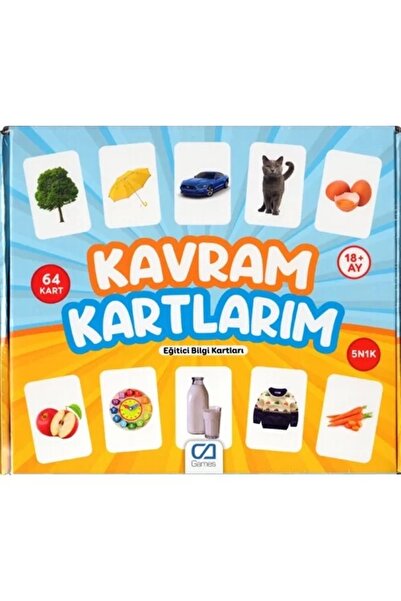 CA Games +18 Ay Kavram Kartlarım Eğitici Bilgi Kartları Ca5175 ()
