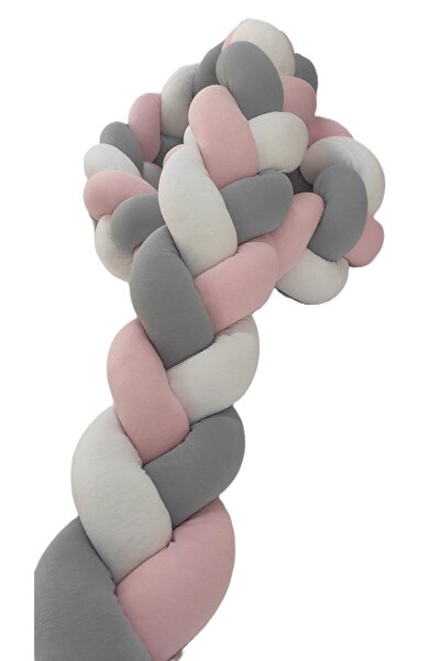 mee-like حماية محبوكة 400 سم نموذج محبوك 3 قطع - مناسب لسرير الأطفال مقاس 70 × 130