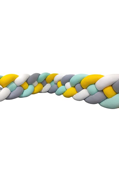 mee-like حماية محبوكة 500 سم 4 قطع موديل محبوك - 90x190 مناسب لسرير مونتيسوري