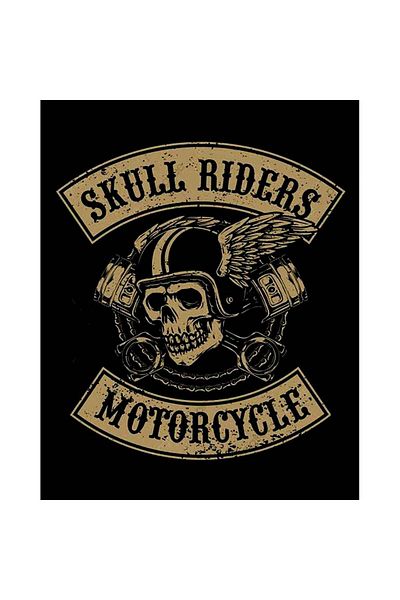 Z zepplin Moto Skull Riders Motocicletă Patch Patch mare