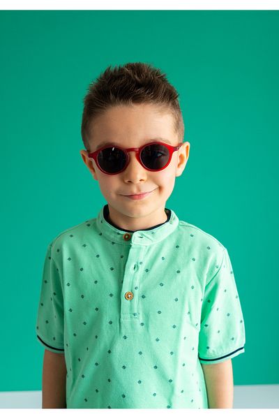 SOLEDA 6-12 Years Old Children's Sunglasses Red