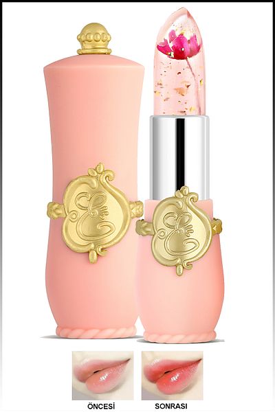 Pretty Beauty Drıed Flowers Lipstick & Color Changing Flower Scented Magic Lipstick