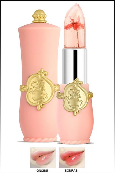 Pretty Beauty Drıed Flowers Lipstick & Color Changing Flower Scented Magic Lipstick