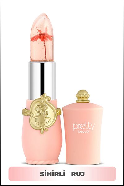 Pretty Beauty Drıed Flowers Lipstick & Color Changing Flower Scented Magic Lipstick