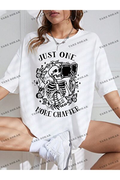 Tarzsokak Tricou unisex BAY fără umăr - Skull & Slogan Graphic KOD-1332