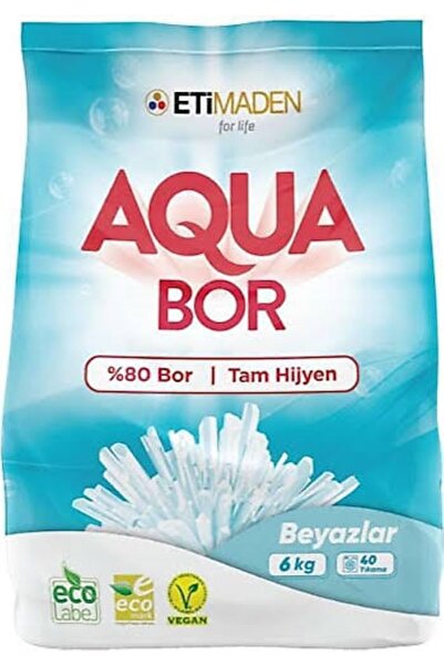 Genel Markalar AQUA BOR 6 KG BEYAZLAR İÇİN 40 YIKAMA %80 BOR/%100 HİJYEN