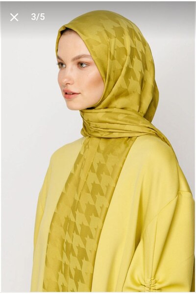 Nilbutik Houndstooth Pattern Cotton Jacquard Shawl