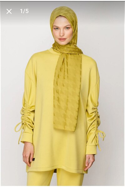 Nilbutik Houndstooth Pattern Cotton Jacquard Shawl