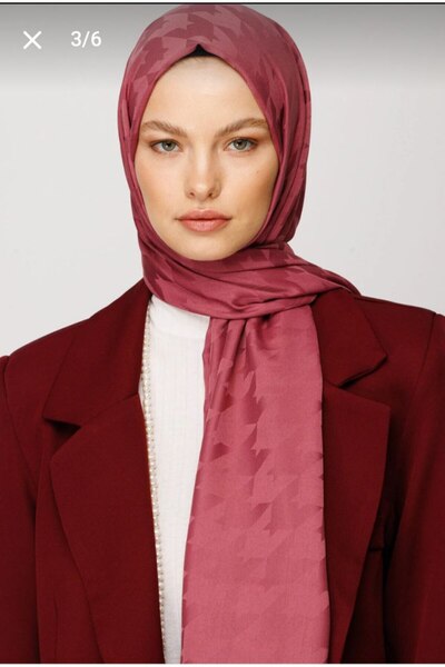 Nilbutik Houndstooth Pattern Cotton Jacquard Shawl