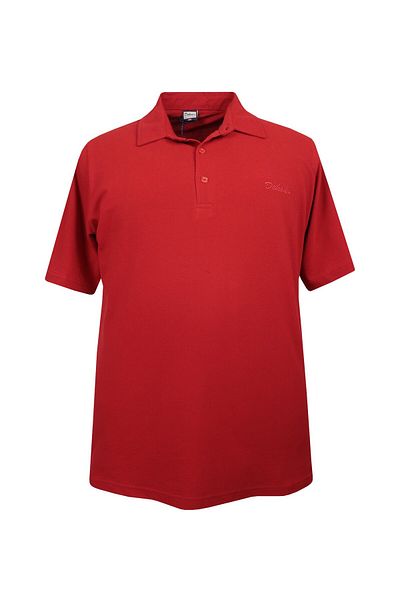 marufshop Men's Large Size 115-171 Polo Collar T-Shirt Suitable for Weight Red