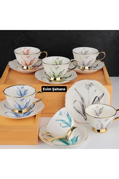 Kosova Colorful 6’lı Kahve Fincan Takımı