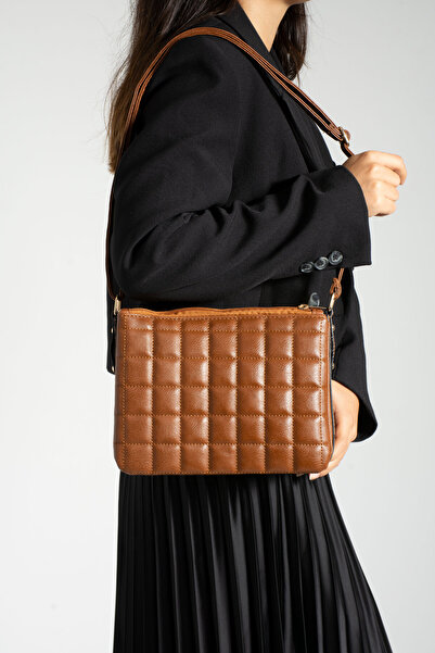 MILANOFOX Ženska Sa ukrštenim bretelama Prošiveno prošivena Torba za rame
