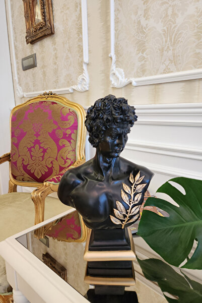 Ella's Design Studio David Yapraklı Heykel, Davut Biblo, David Büst Heykel, B...