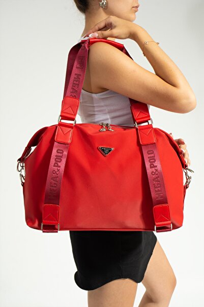 MELAMS Geantă de umăr de dimensiuni mari din țesătură satinată importată Vali...