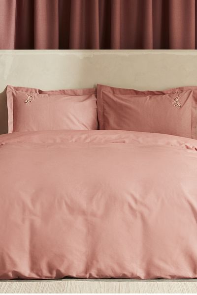Karaca Home Set cuvertură dublu Doğalever Sakura Doğadan Colors Trandafir uscat