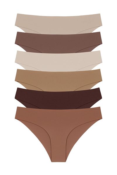 Cottonhill Lézerrel vágott női bikini bugyi 6 db
