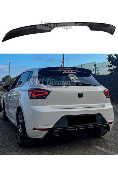 SML Dizayn Seat ibiza mk5 2018-2024 Spoiler-Spoyler Parlak Siyah ibiza Mk5 Ro...