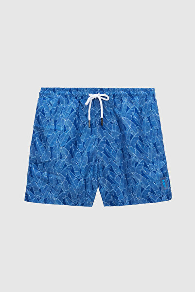 Twn Regular Fit Lacivert Baskılı Şort Mayo