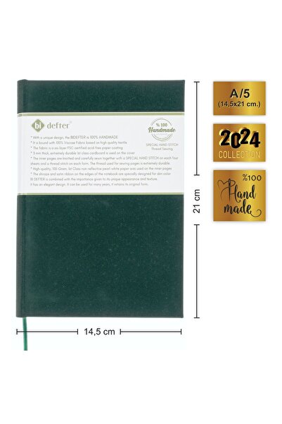 BİDEFTER كتاب موسيقى (خطوط مقطوعة مزدوجة بدون مفتاح) 100% صناعة يدوية، خياطة ...