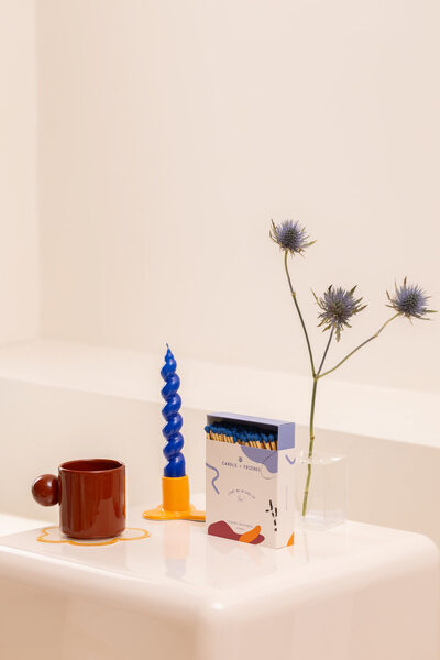 Candle and Friends No.6 Indian Sandalwood Mavi Uçlu Uzun Kibrit Kutusu