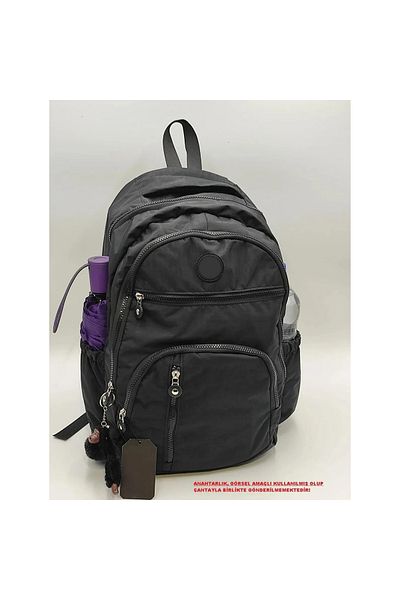MARK JACKSON Unisex Crinkle Waterproof Fabric Large Size Multi-Compartment School and Travel Backpack Cty-lbn-101-2