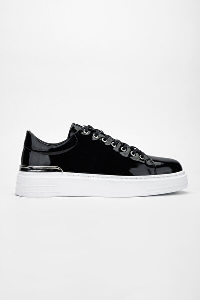 Valmenti Agathe Erkek Siyah Rugan Deri Sneakers & Spor Ayakkabı