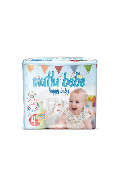 MUTLU BEBE مقاس 4 (MAXI) 24 حفاضة للأطفال