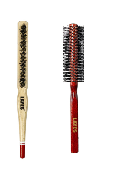 Layes فرشاة كعكة احترافية وفرشاة شعر احترافية مقاومة للحريق