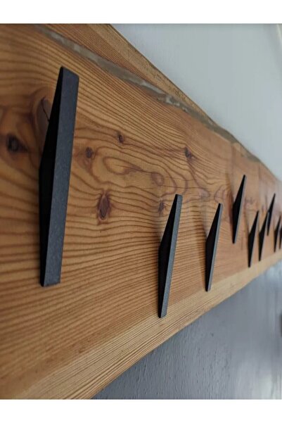 The Plasti 4'lü Siyah Modern Duvar Askılık Seti