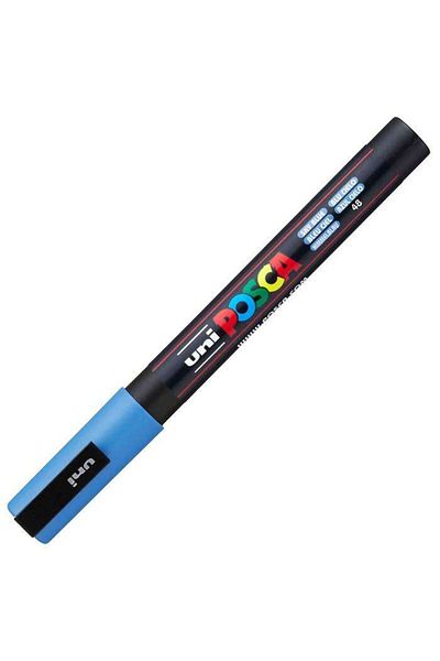 Uni Posca Marker - 0.9-1.3 mm Sky Blue, Pc-3M