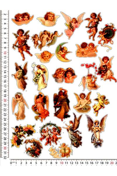 Phoenix WINGED ANGEL STICKER ASSORTMENT MOTORCYCLE HELMET LEPTOP STICKER STICKERS