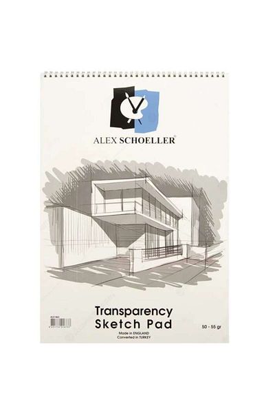 Alex Schoeller Aydinger Spiral Sketch Block Notebook 55 جم A3 30 ورقة