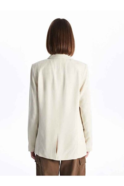 LC Waikiki XSIDE Düz Uzun Kollu Keten Karışımlı Kadın Blazer Ceket