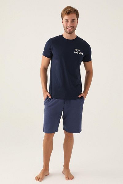 Arnetta Ανδρικό σετ πιτζάμες Navy Blue Bermuda 2995