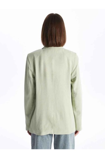 LC Waikiki XSIDE Düz Uzun Kollu Keten Karışımlı Kadın Blazer Ceket