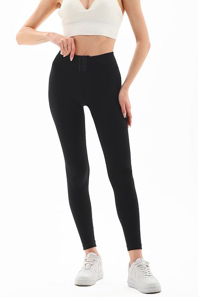Formeasy Women's Low Waist Seamless Recovery Adjustable Agraphed Sports Leggings