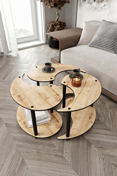 messer Yin Yang Unity Serenity Orta Sehpa 3 Lü? Safir -meşe 70 Cm