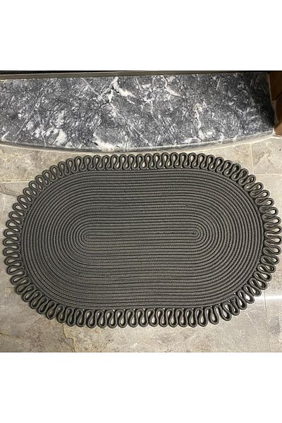 MaVaux Dublin Series Jute, Patterned Door, Door Mat, Bath Mat, Balcony Mat / Gift, Household Item