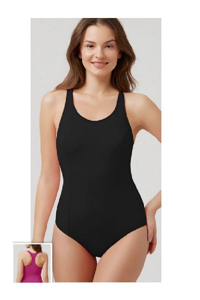 Kom SOLID COLOR SPORTSMAN SWIMMER WOMEN'S SWIMSUIT