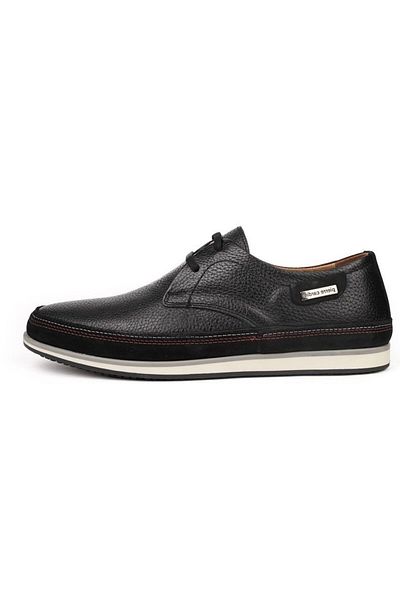 Pierre Cardin 62333 Μαύρα κορδόνια καθημερινά casual ανδρικά παπούτσια