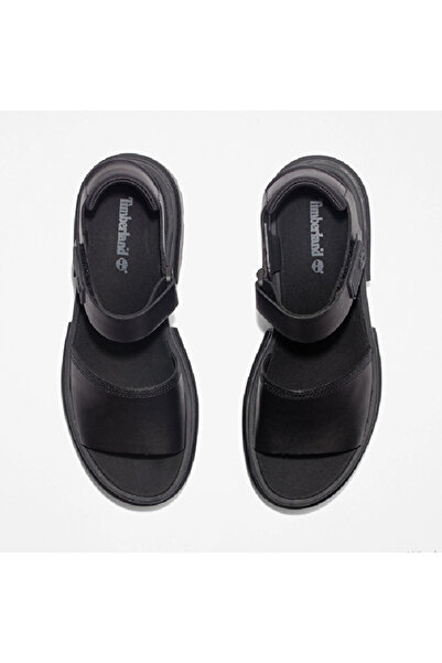 Timberland Women's Everleigh Double Strap Black Sandals