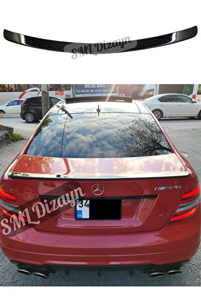 SML Dizayn Mercedes C Serisi W204 2007-2014 Bagaj-Trunk-Üstü-Spoiler-Spoyler-...