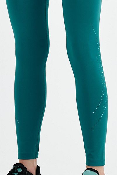 GRAB Jambiere sport lungi pentru femei, tăiate cu laser, cu ulei